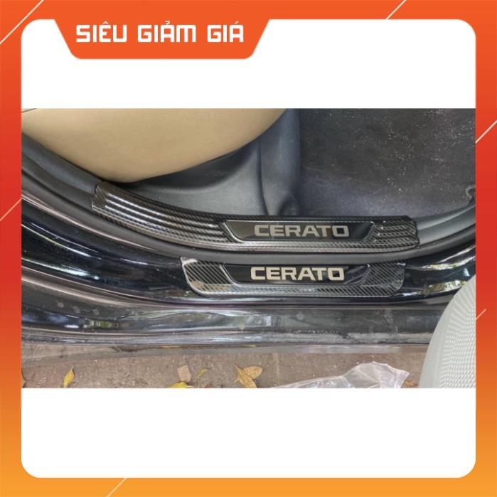 ỐP BẬC TRONG NGOÀI CERATO 2019 - 2021 VÂN CACBON HÀNG CAO CẤP