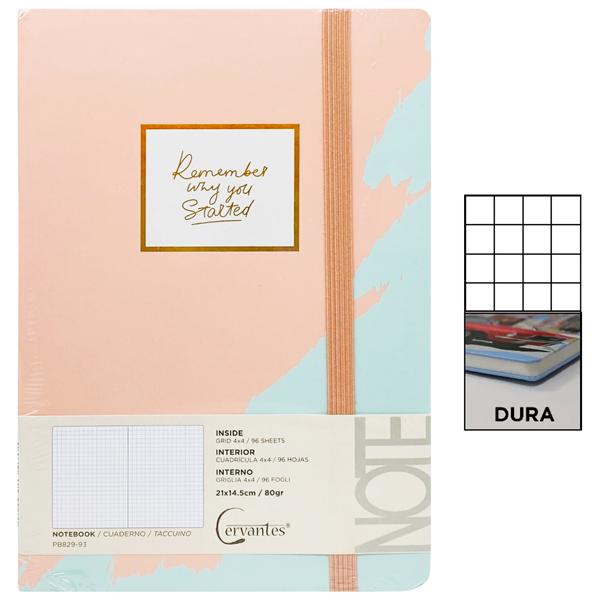 Sổ Ghi Chú Remember A5 - Kẻ Ô Vuông - 192 Trang 80gsm - Cervantes PB829-93 - Mẫu 3