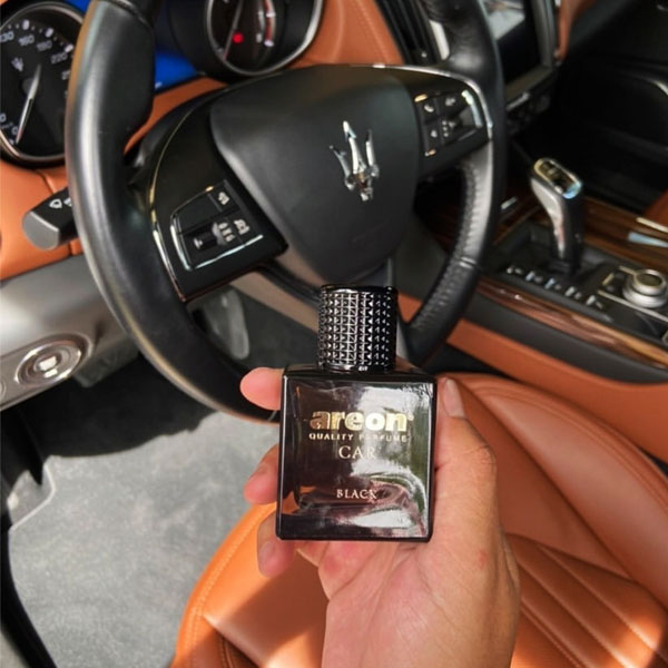 Nước hoa ô tô cao cấp AREON Car Black Perfume 50ml - NHẬP KHẨU BULGARIA