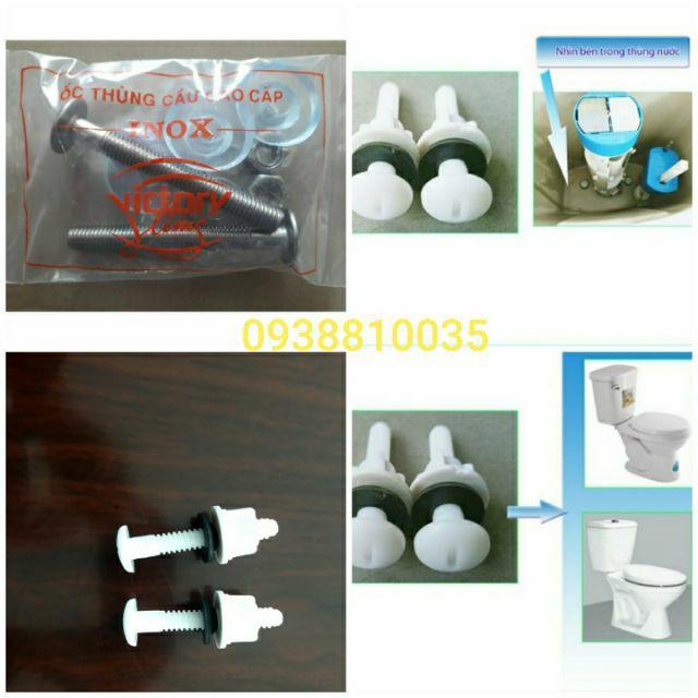 Ốc vít nối két nước với thân bàn cầu