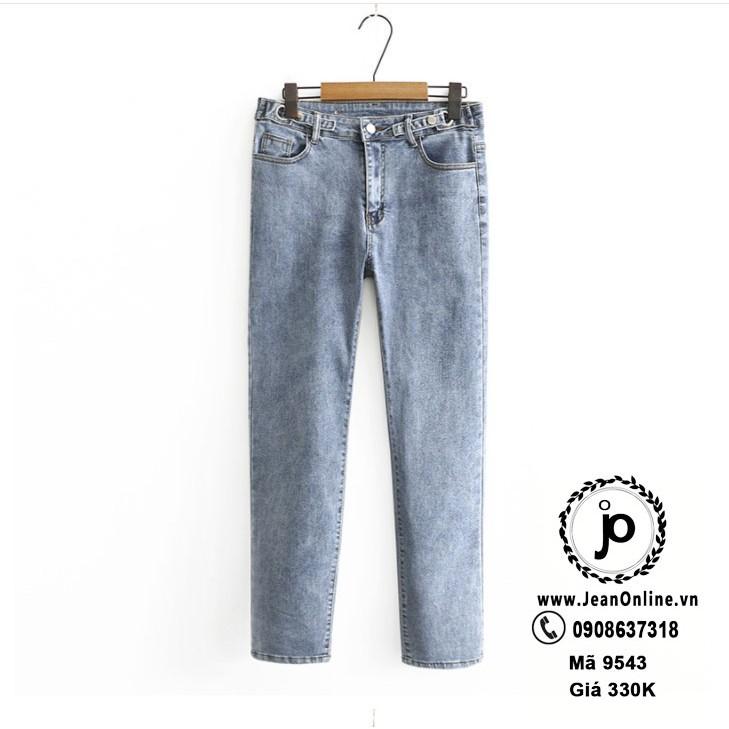 Skinny Jean 4 Nút Bigsize Nữ quần jean dài, thời trang bigsize, thời trang ngoại cỡ