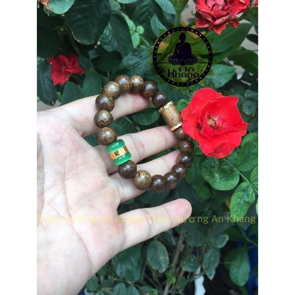 Vòng tay trầm hương tốc tự nhiên mix charm cao cấp