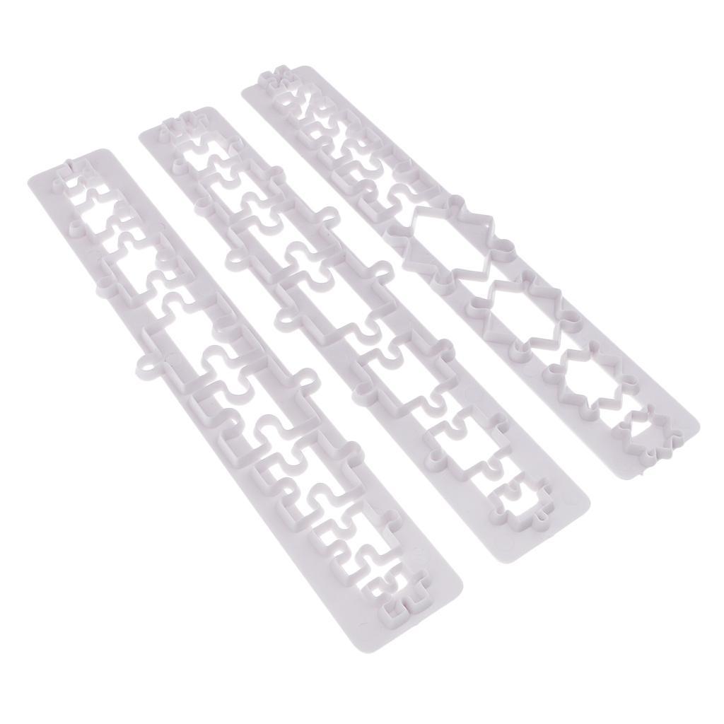 3 Pieces Clear Silicone Molds Clay Chocolate Candy Cake Fondant Resin Moulds