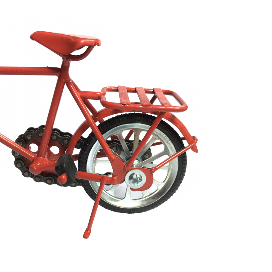 Mô Hình Xe Đạp Sắt - Xe đạp Nhật - Màu Đỏ