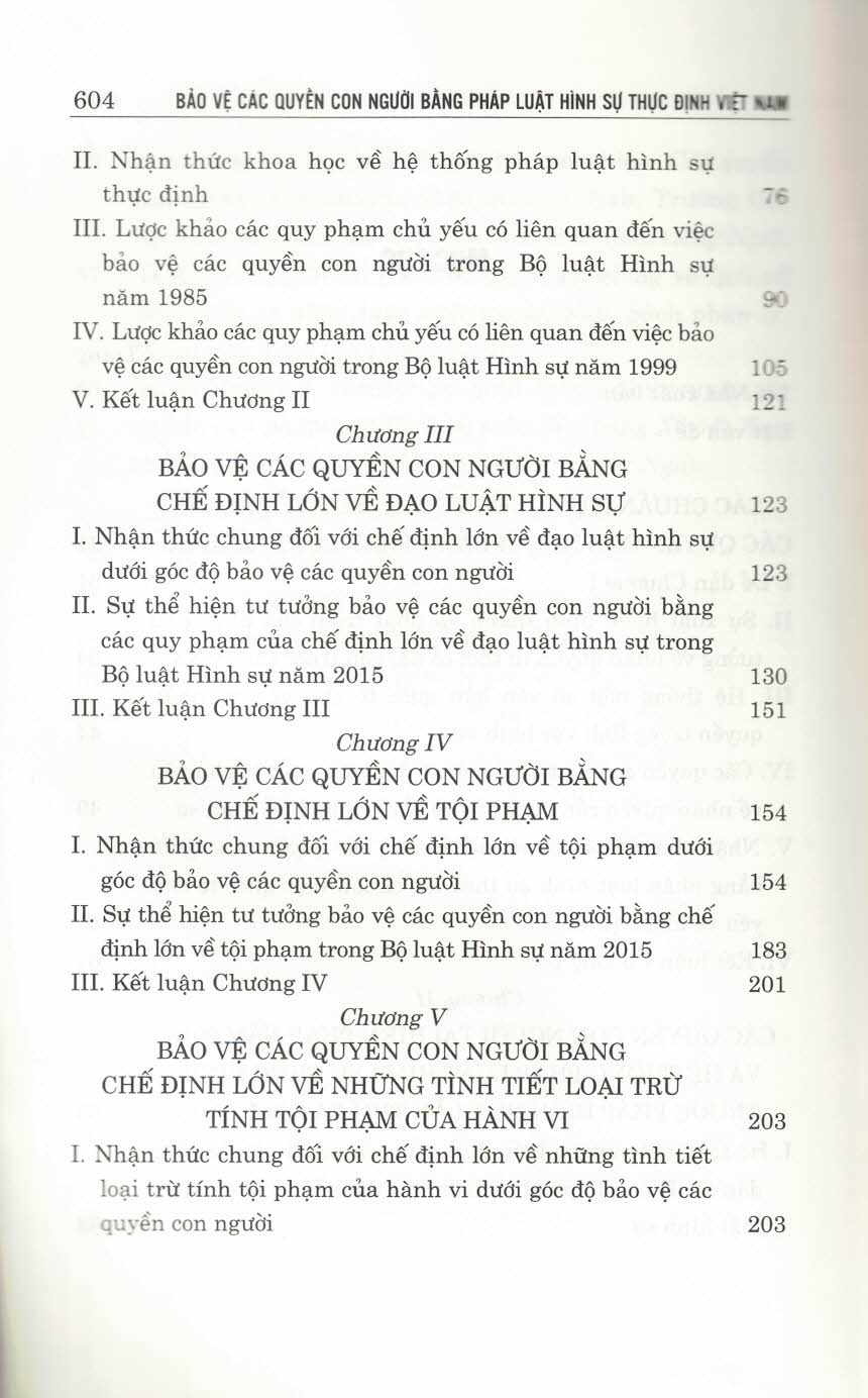 Bảo Vệ Các Quyền Con Người Bằng Pháp Luật Hình Sự Thực Định Việt Nam (Sách chuyên khảo)