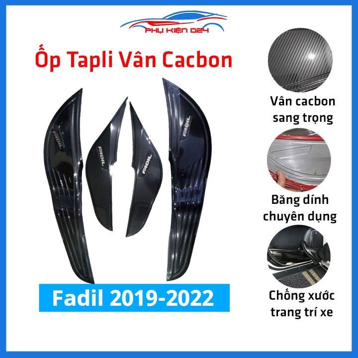 Bộ ốp tapli Fadil 2019-2020-2021-2022 vân Titan chống xước va đập khi mở cửa và làm đẹp xe