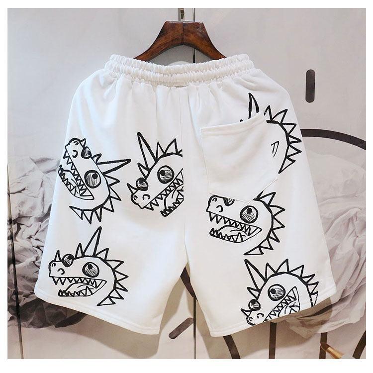 Quân Short boly NAM in hình khủng long đáng yêu cá tính, màu sắc nổi bật chất thun Mềm Mát Thoải Mái, THỜI TRANG QUẦN SHORT Mùa Hè thể thao -JINS STORE
