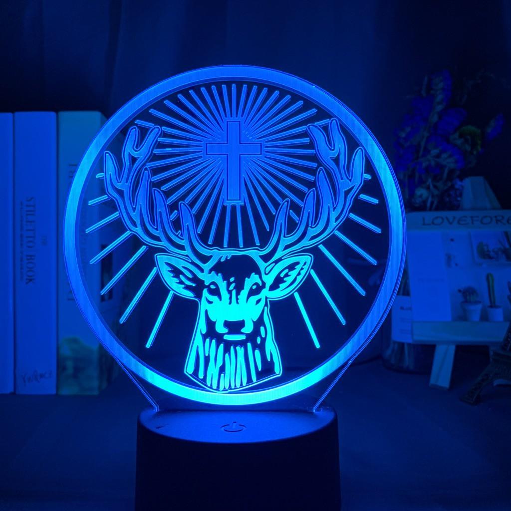 Đèn Ngủ Led 3D Con Tuần Lộc may mắn Jagermeister