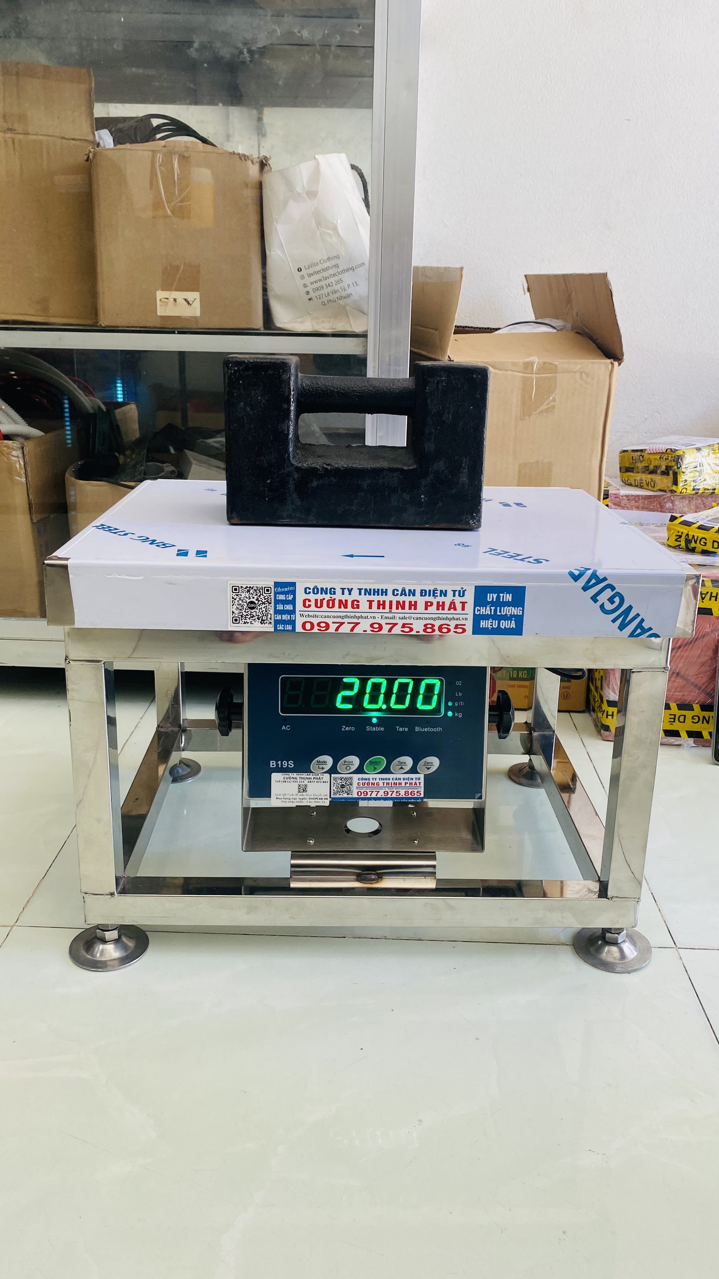 Cân ghế inox 304 Chống Nước B19S 300KG, KÍCH THƯỚC ĐĨA CÂN 40X50CM