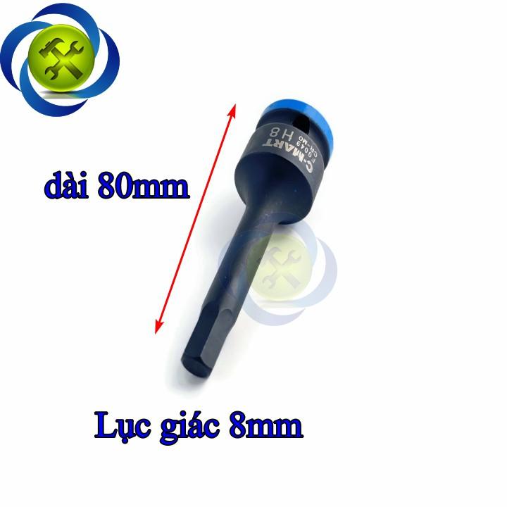 Đầu tuýp đen lục giác 8mm C-Mart F0049-H08 loại 1/2 inch