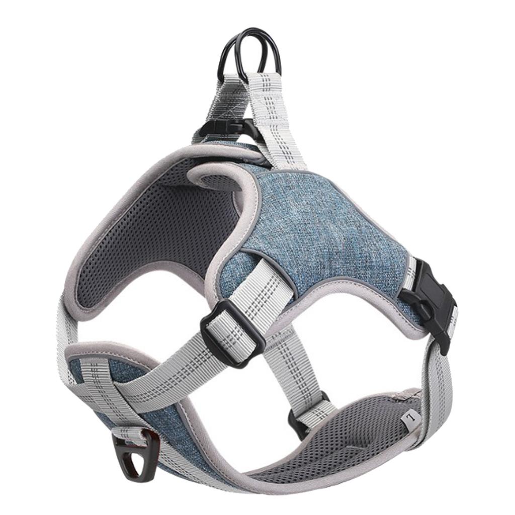 Adjustable Dog Harness Reflective Breathable No Pull Easy to Put on Medium and Large Dogs