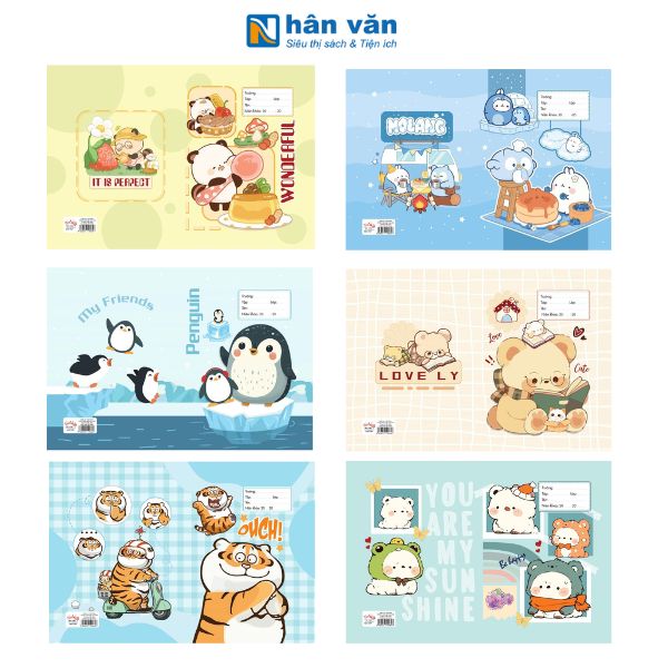 Giấy Bao Tập - In Họa Tiết Hoạt Hình Dễ Thương - 10 Bao Tập/Xấp