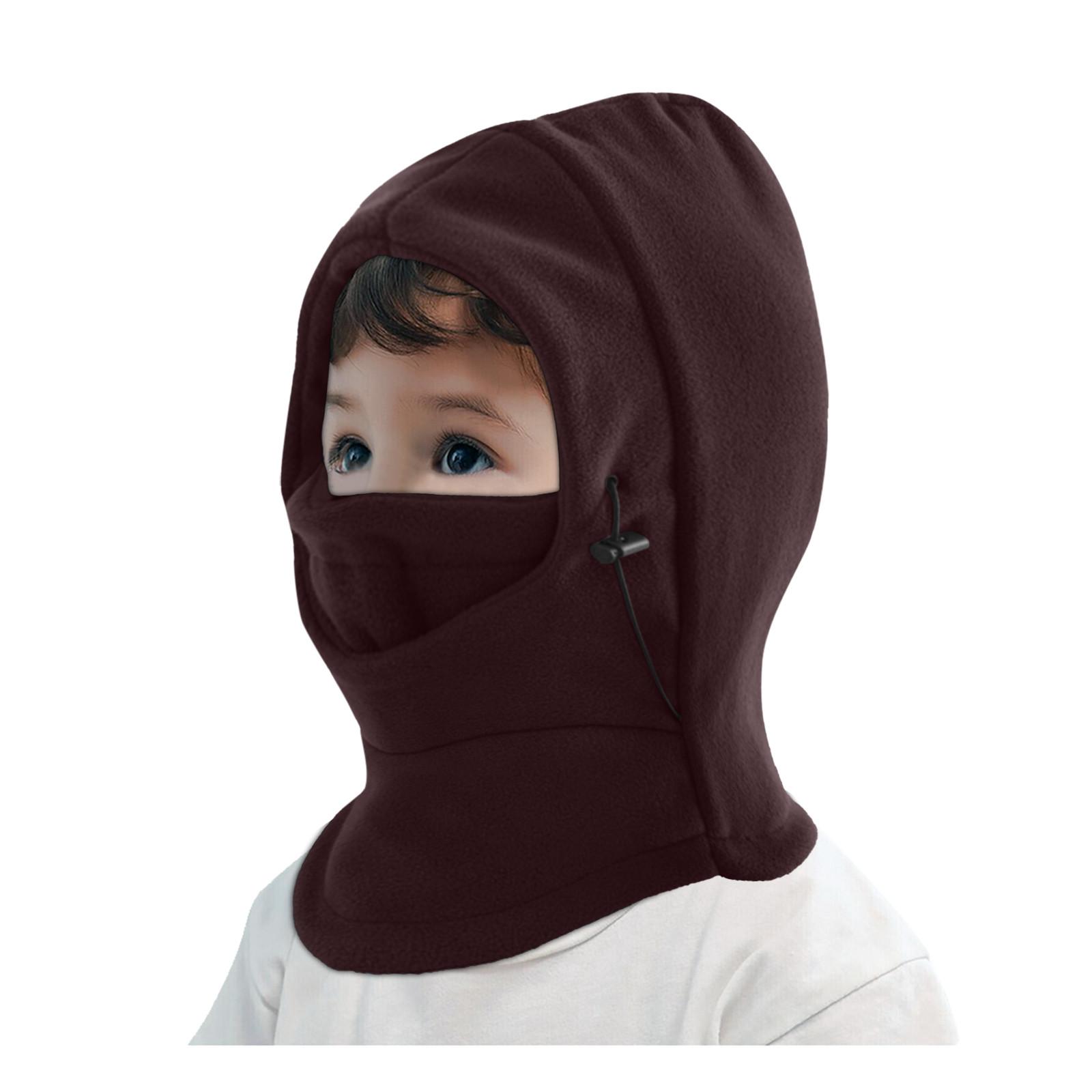 Mùa Đông Ấm Áp Trẻ Em Balaclavas Mũ Chống Gió Trượt Tuyết Đi Xe Đạp Mặt Nạ Mũ Mặt Mũ Trẻ Em Bò Mũ Trẻ Em