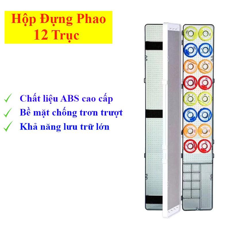Hộp Đựng Phụ Kiện Câu Đài - Hộp đựng phao câu cá ABS đa năng kèm trục Silicon cao cấp HPK-13
