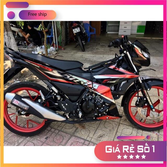 Tem rời dành cho xe Satria Fi chất liệu Crom.