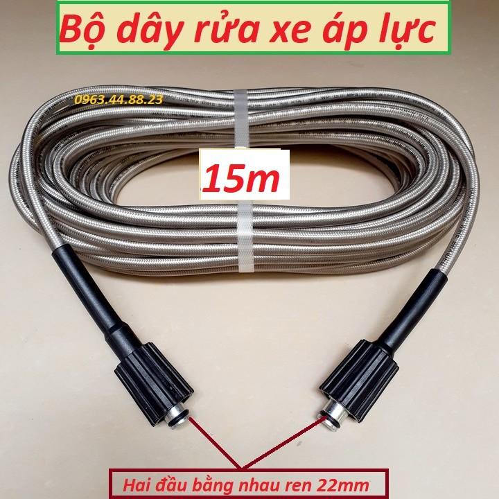 Ống Dây Xịt Rửa Xe Áp Lực Cao 3 Lớp Lõi 10M-15M- 20M-30M