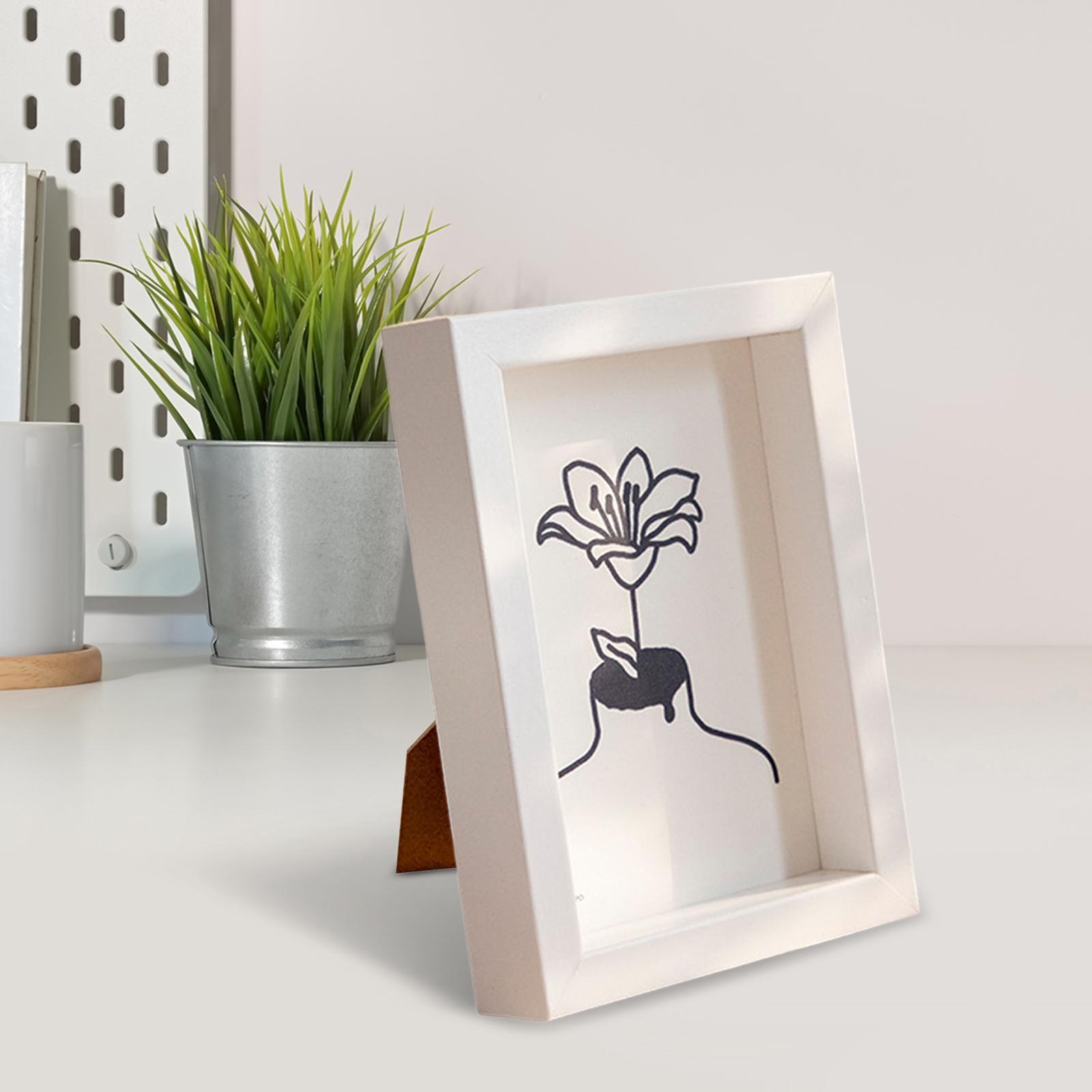 Modern Wooden Picture Frame Photo Holder Desktop and Wall Square Photo Frame