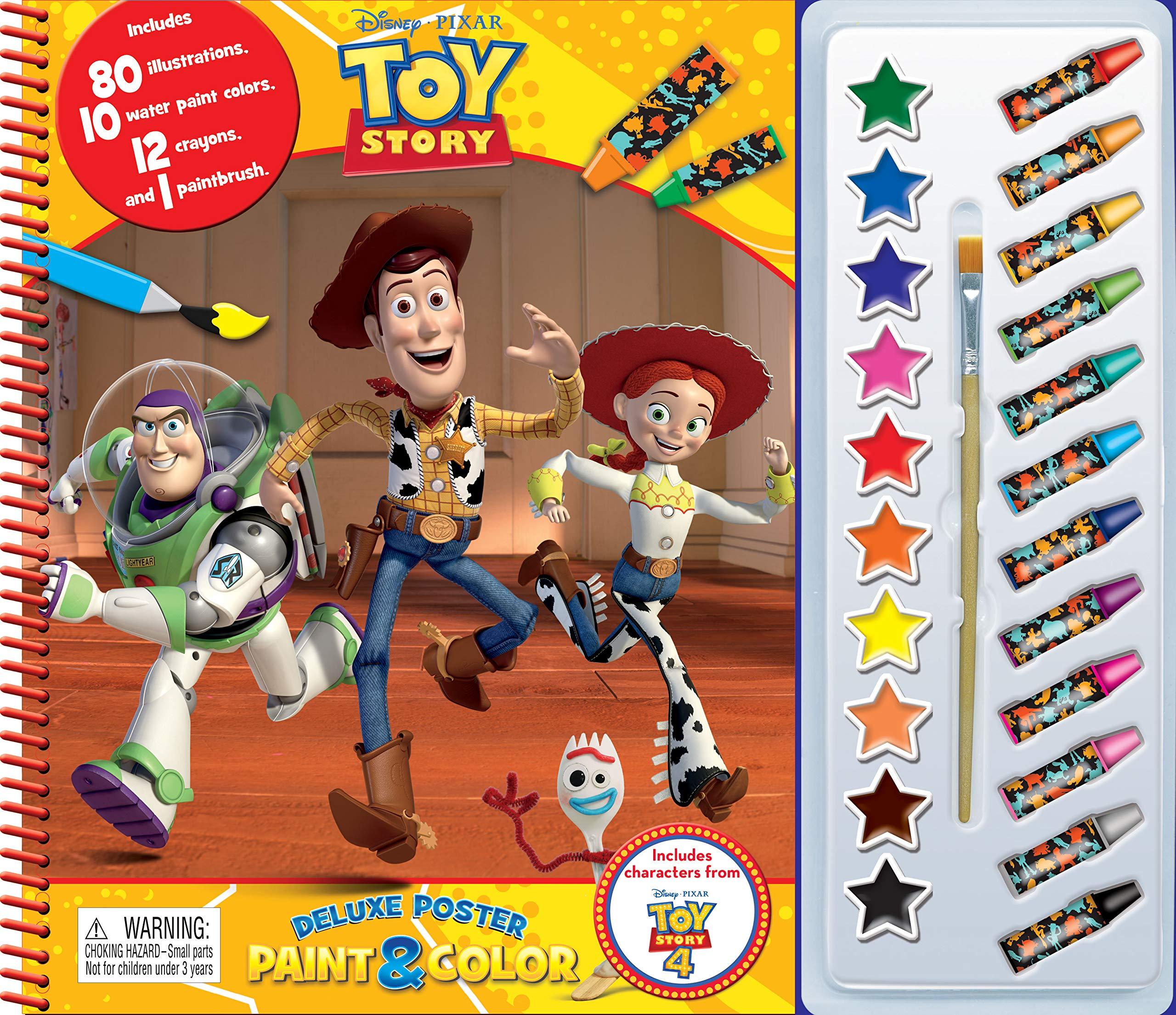 Disney Toy Story 4 Deluxe Poster Paint &amp; Color