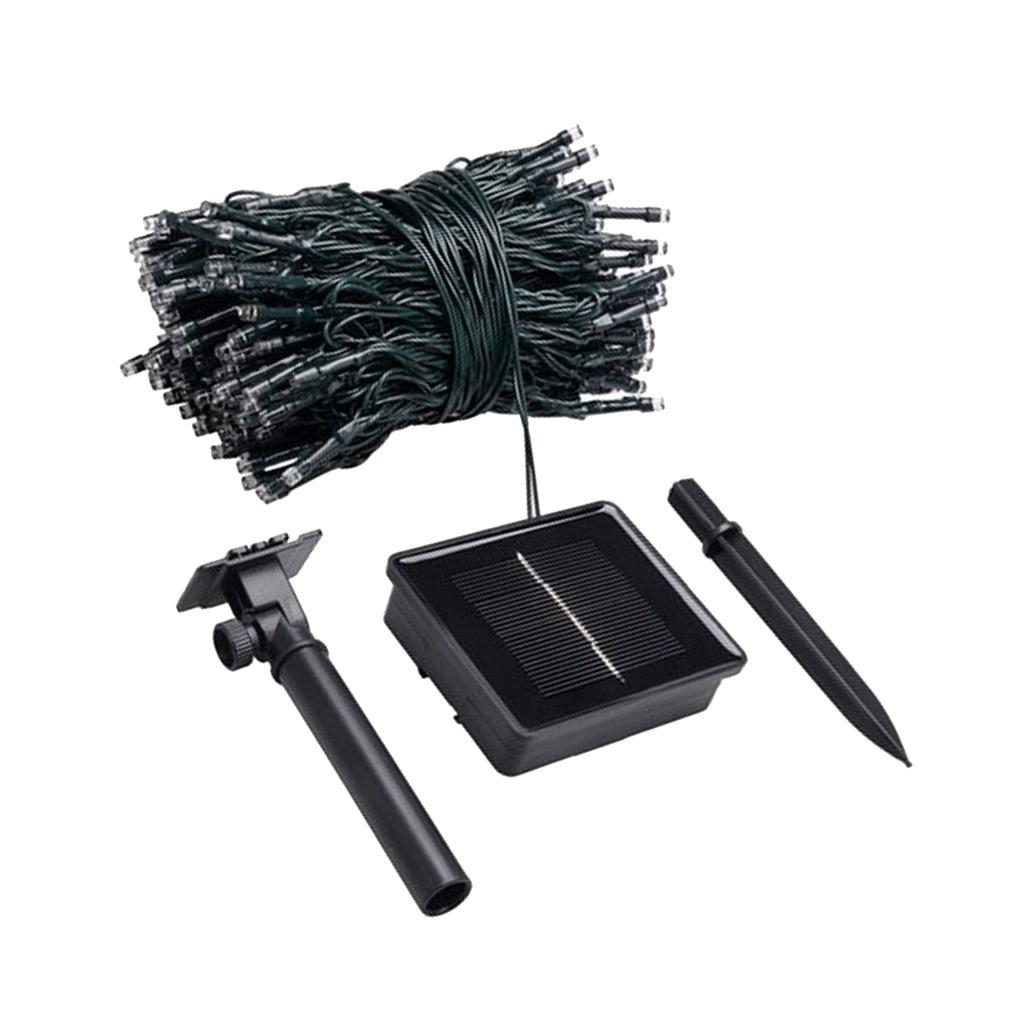 Solar Powered 200 Blue LEDs String Fairy Tree Light Outdoor Wedding Party