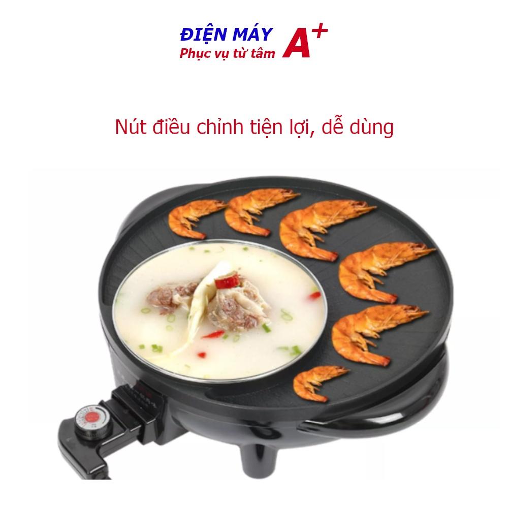 Nồi lẩu nướng Nhật Nguyệt 34 cm, siêu tốc, đa năng, tiết kiệm điện, cho 3-5 người ăn