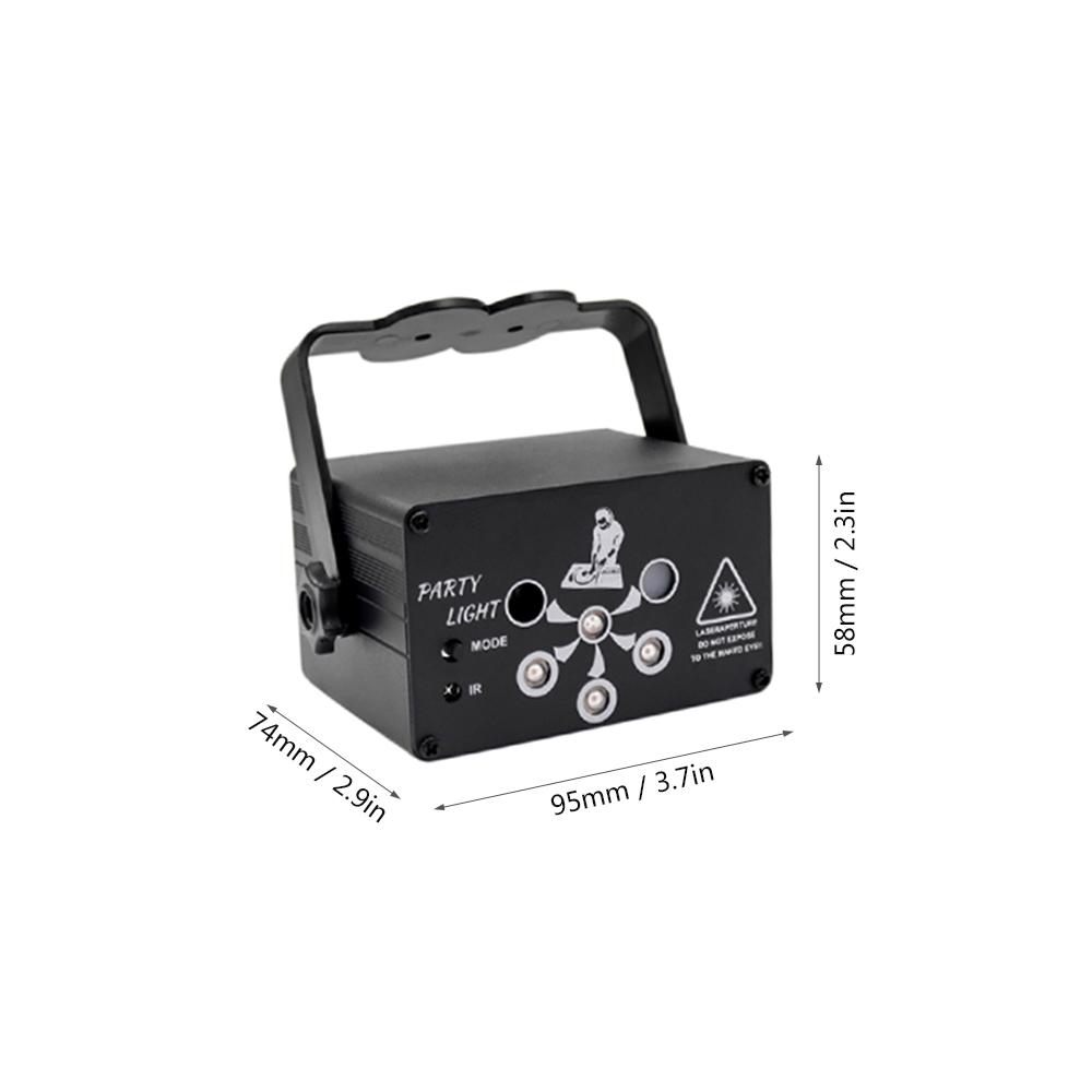 Đèn DJ 6 ống chiếu LED được kích hoạt với chức năng hẹn giờ điều khiển từ xa