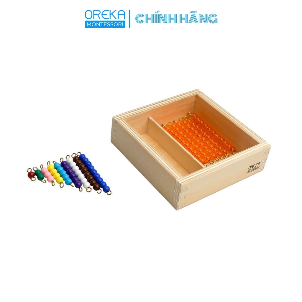 Đồ chơi trẻ em Oreka Montessori Hộp chuỗi hạt học số 11 đến 19 - 0520210