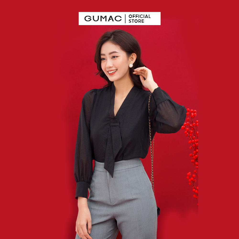 Quần tây nữ GUMAC QC01008 ống rộng túi dọc