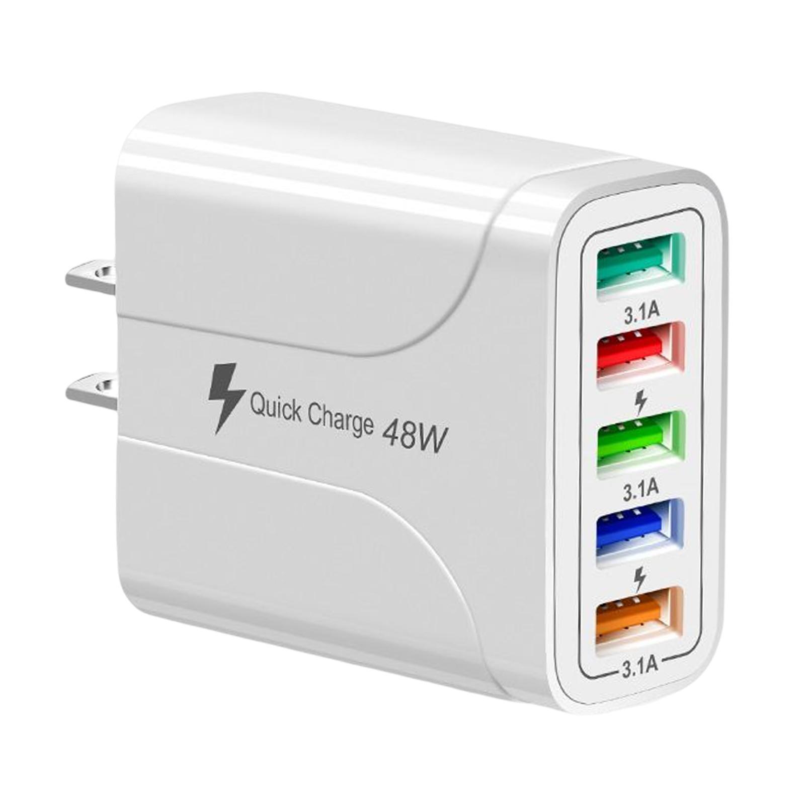 Wall Charger Adapter Quick Charge USB Multiport Charger for Smartphones
