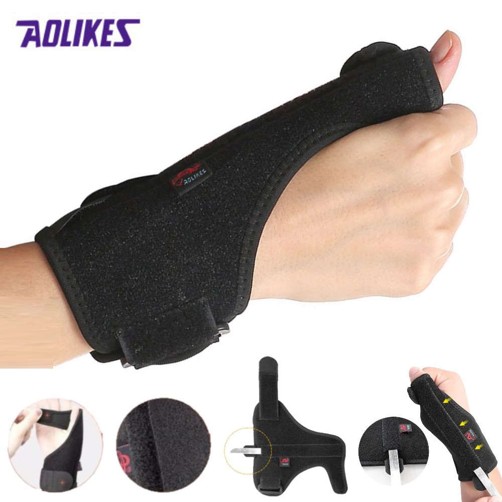 Đai nẹp cố định khớp ngón tay cái AOLIKES A-1677 thanh thép cố định chắc chắn sport wrist protector