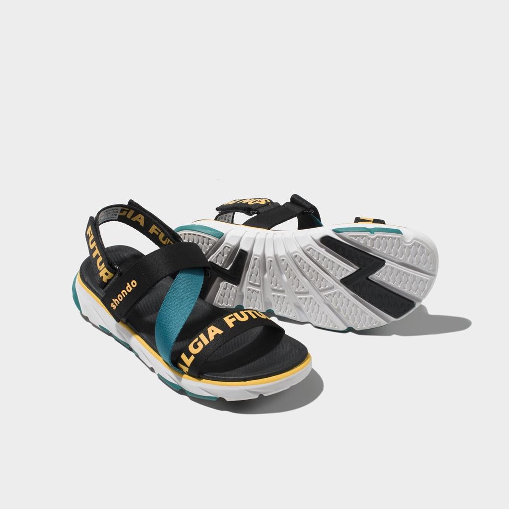 Giày Shondo Sandals F6 sport future xanh vàng F6S0045