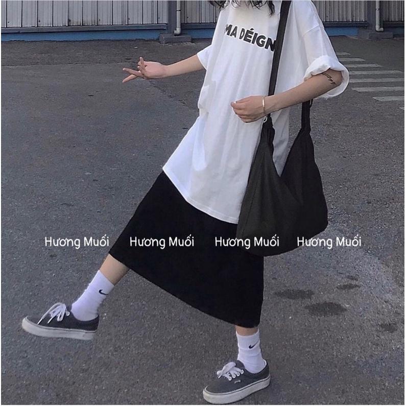 Chân váy thô chỉ nổi - Chân váy chữ A