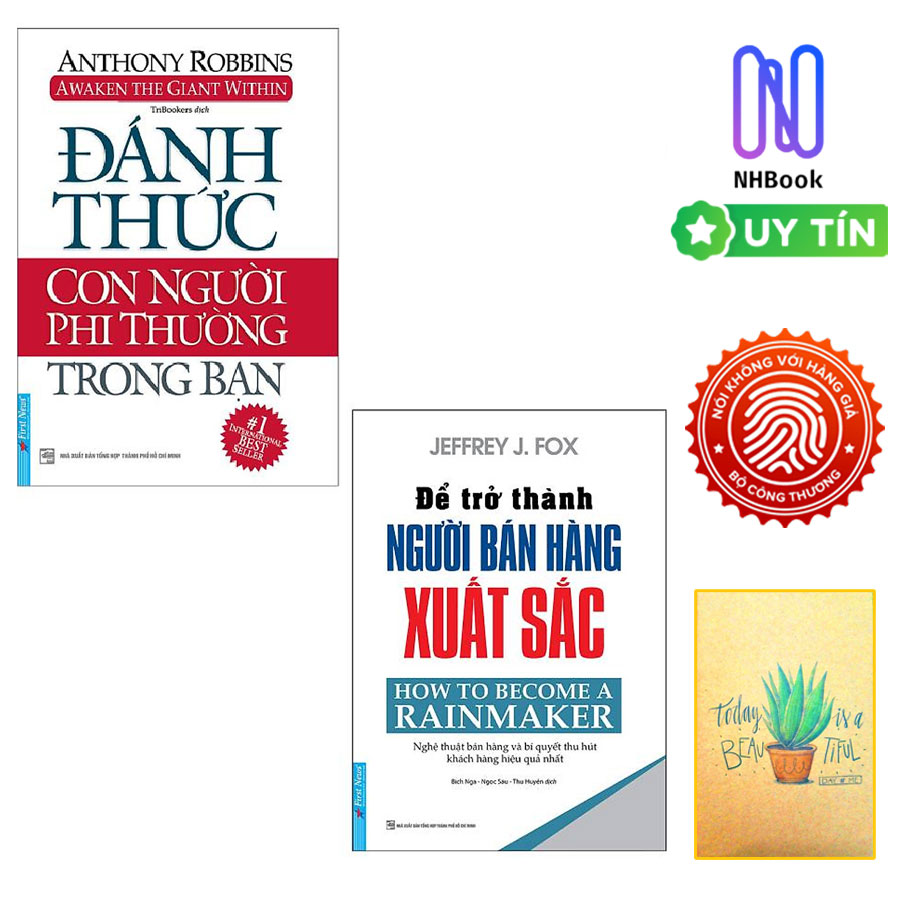 Combo Đánh Thức Con Người Phi Thường Trong Bạn và Để Trở Thành Người Bán Hàng Xuất Sắc  ( tặng sổ tay)