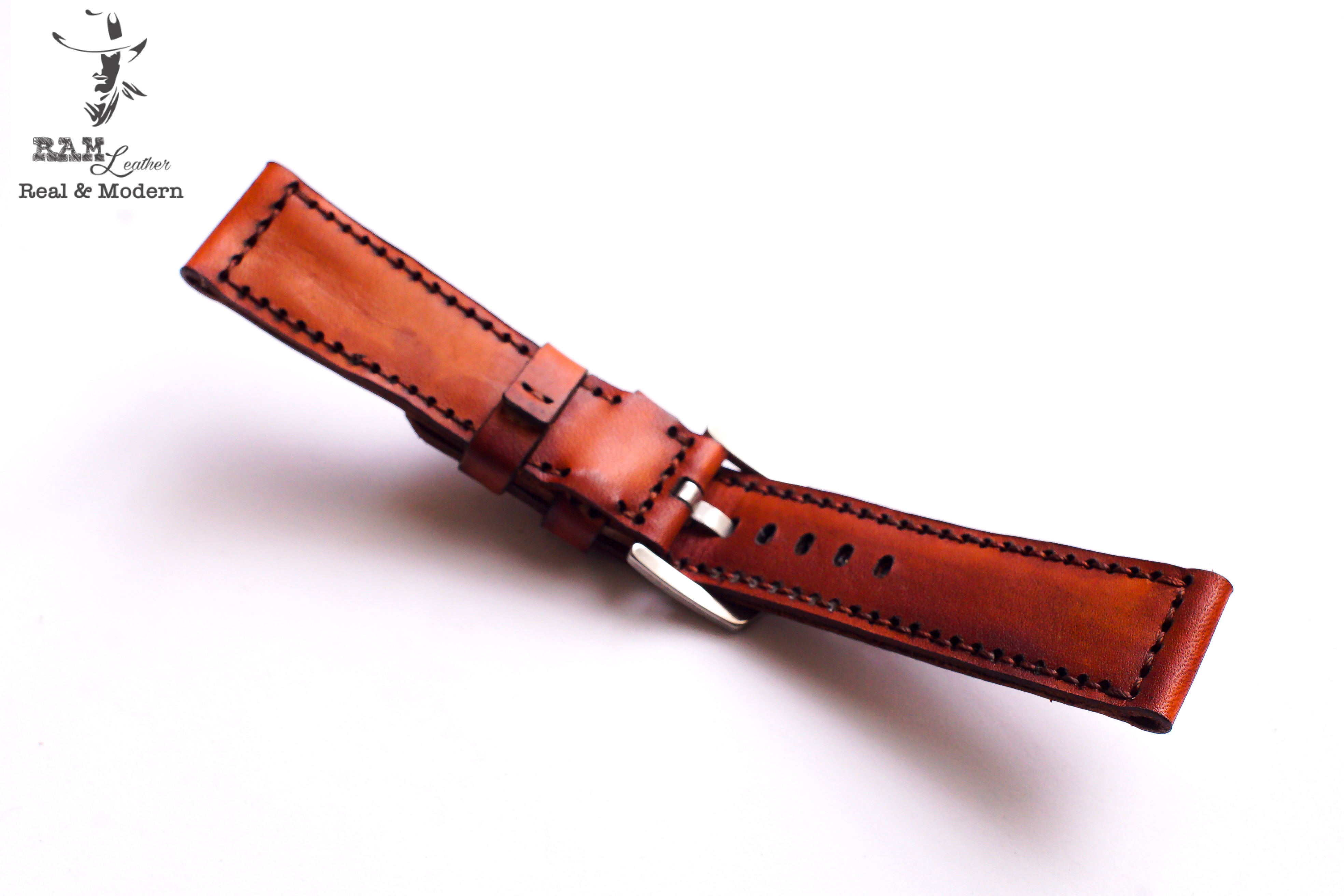 DÂY ĐỒNG HỒ DA BÒ VEGTAN – RAM CLASSIC 1970 MAHOGANY