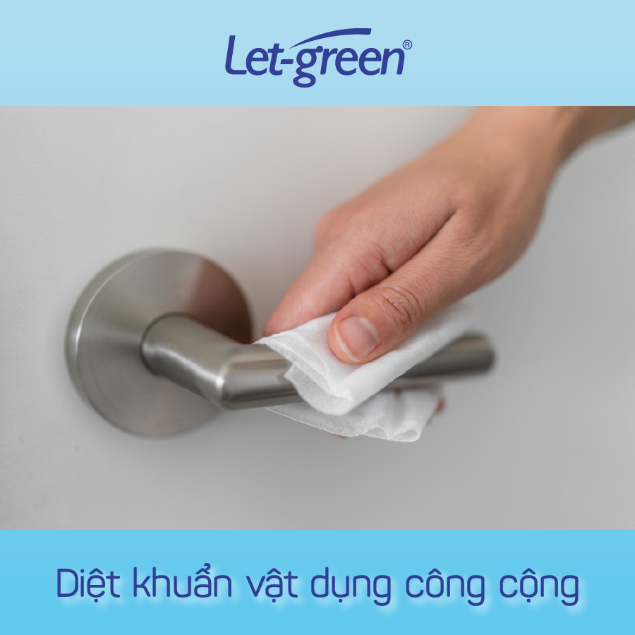 Combo 24 Gói Khăn Ướt Cồn Let-green (10 Tờ x 24)