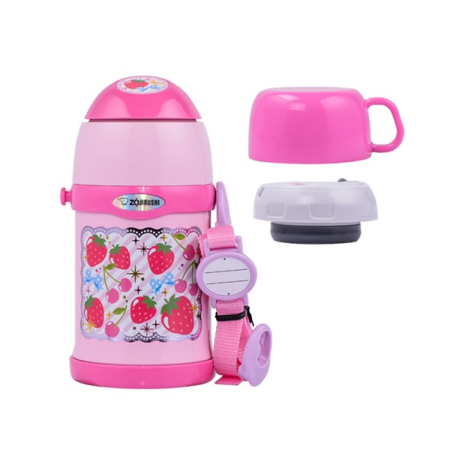 Bình giữ nhiệt cho bé Zojirushi SC-ZT45-PZ 450ml , kèm cốc và ống hút, hàng chính hãng