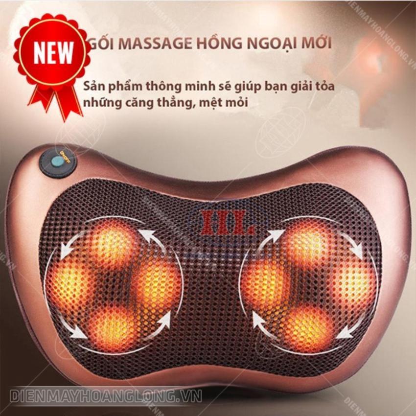 Gối massage hồng ngoại 8 bi KORMER Nhật Bản (Made in Japan)-BBVL