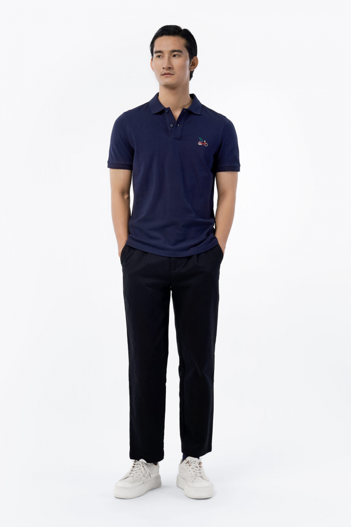 ÁO POLO ROUTINE THÊU HỌA TIẾT FORM FITTED - 10F22POL025 | LASTORE MENSWEAR