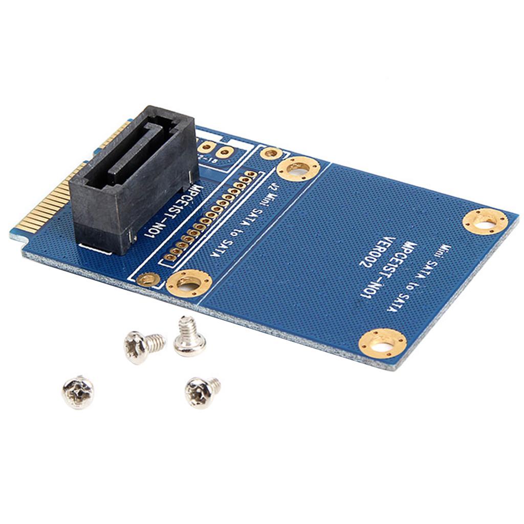 MSATA -e SATA SSD Slot to 7Pin SATA HDD Converter Card Adapter