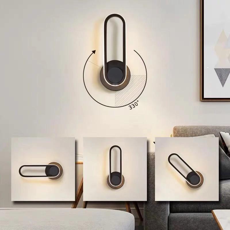 Đèn tường led decor  đèn tường phòng khách,hành lang, đầu giường ánh sáng led 3 chế độ sáng, điều chỉnh được góc TG9040