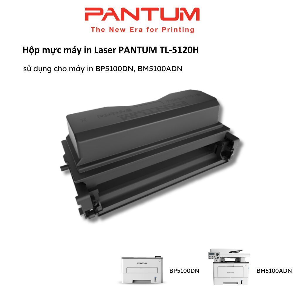 Hộp mực máy in Laser PANTUM TL-5120H, sử dụng cho máy in BP5100DN, BM5100ADN - Hàng chính hãng