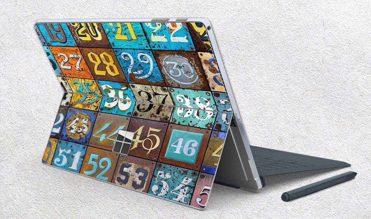 Skin dán hình Hoa văn sticker x28 cho Surface Go, Pro 2, Pro 3, Pro 4, Pro 5, Pro 6, Pro 7, Pro X