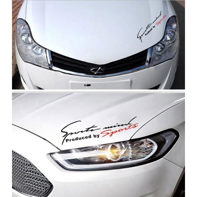Decal trang trí tường / Xe - Chữ Sports