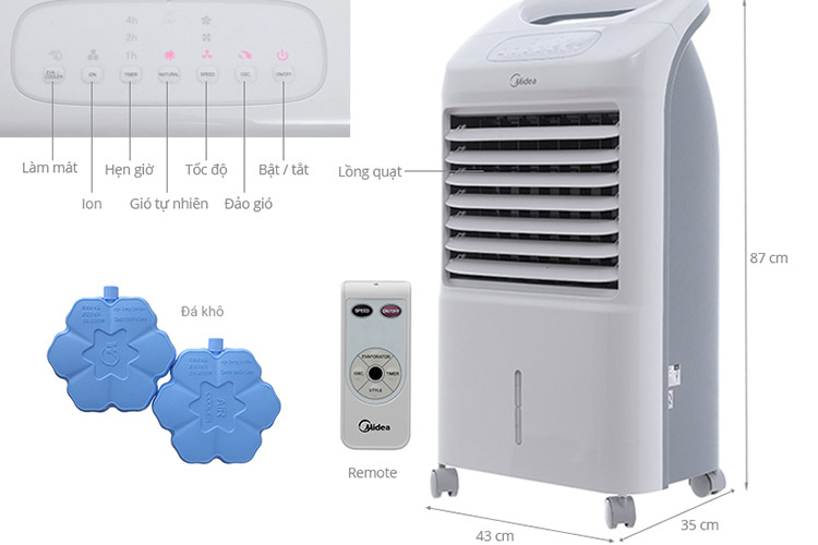 Quạt Điều Hòa Midea AC100-U (50W) - Hàng chính hãng