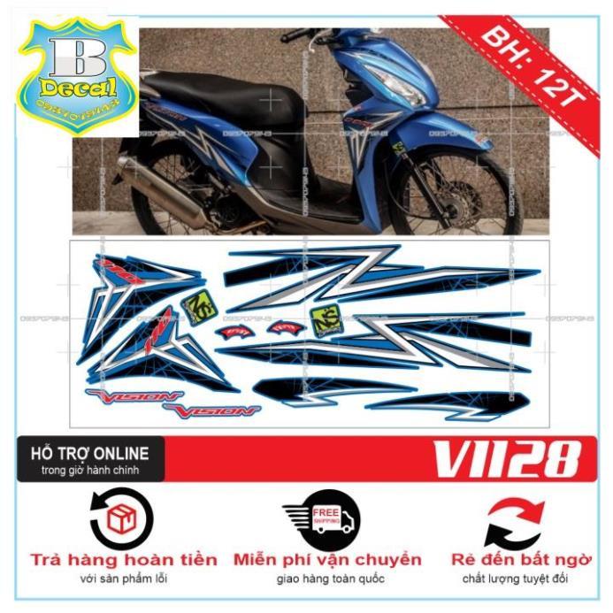 TEM XE VISION 2016 DÁN XE XANH