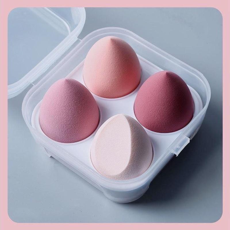 Set 4 mút tán trang điểm hình trứng SUAKE có thể sử dụng khô và ướt tiện dụng