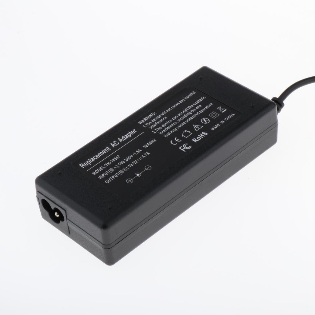 19.5V 90W 4.7A AC-DC Adapter Power Supply Charger Cable for Laptops