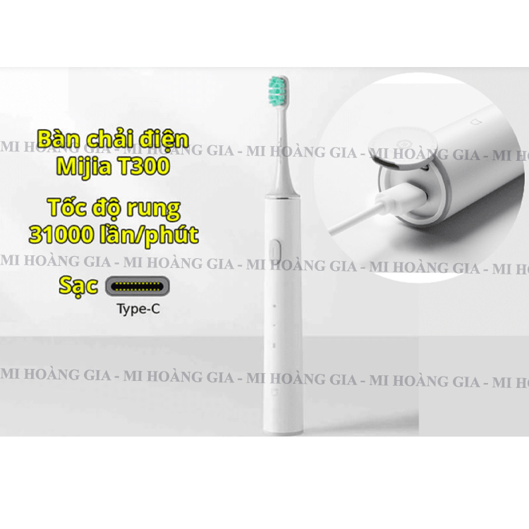 Bàn chải điện Xiaomi Mijia T300 - Hàng Nhập Khẩu
