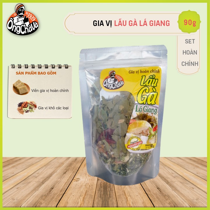 Gia Vị Lẩu Gà Lá Giang Hoàn Chỉnh Ông Chà Và 90g