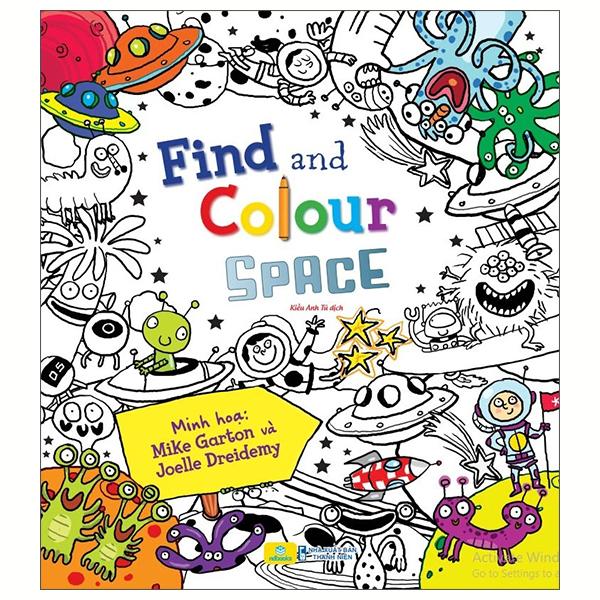 Sách - Find And Colour - Space