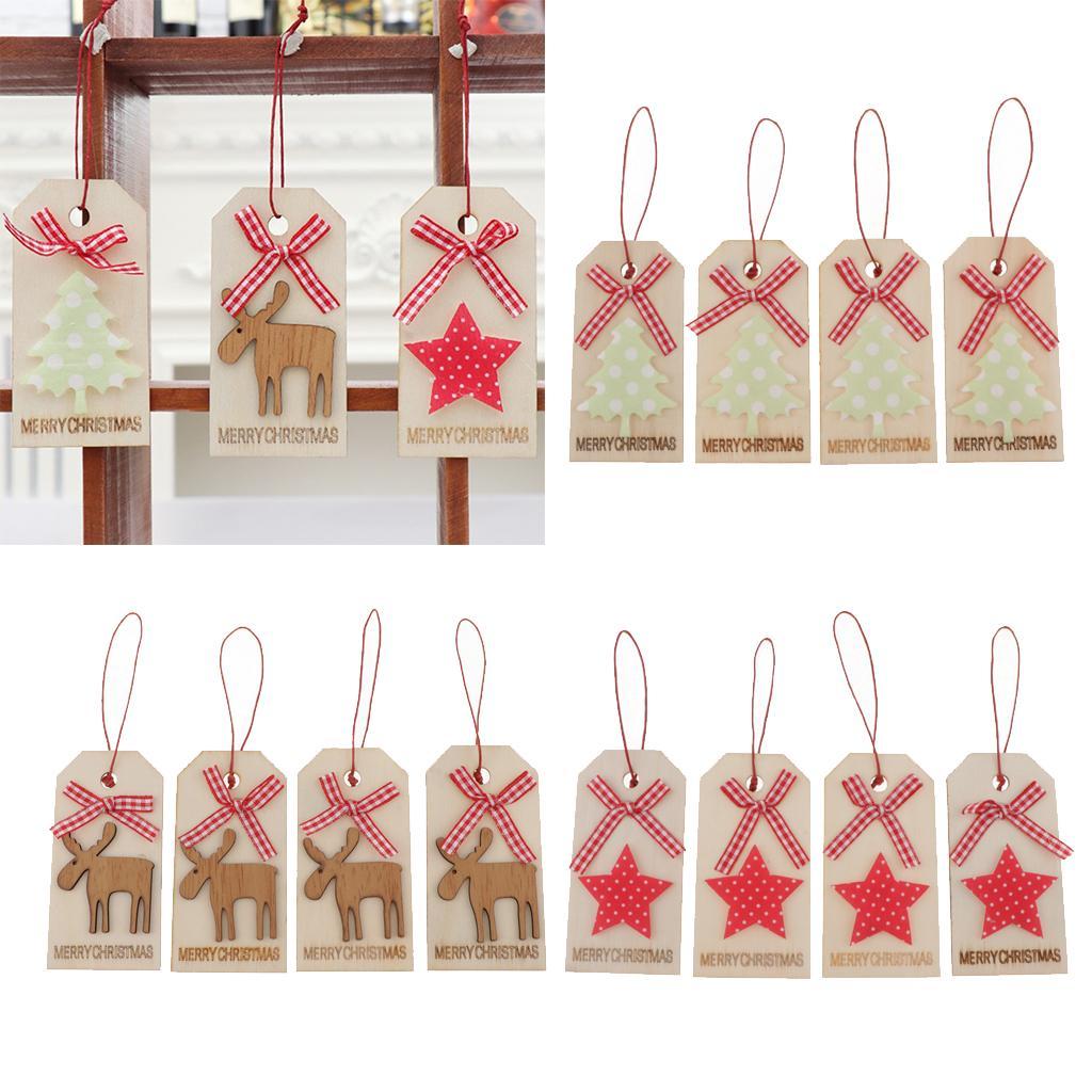 4 Pieces Wooden Discs Wooden Pieces Wooden Pendant For DIY Or DIY Children